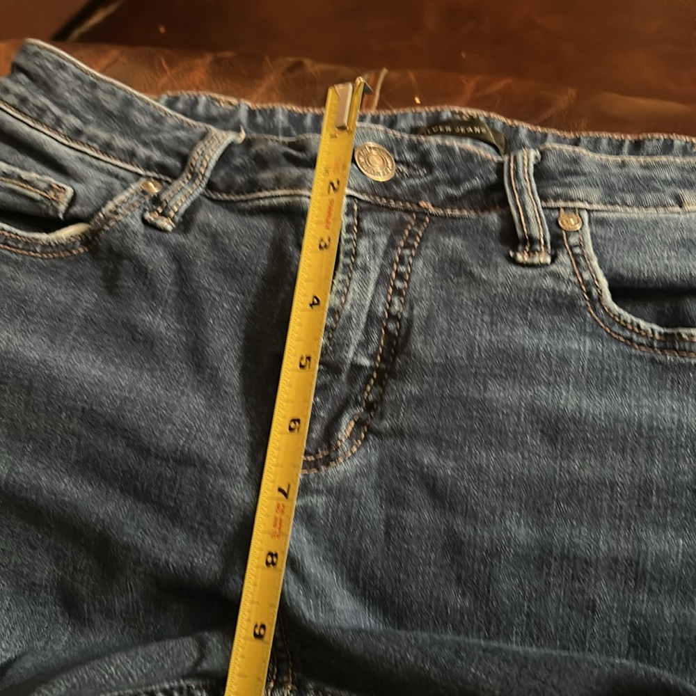 Silver Jeans Women's Flare Blue Denim - Picture 6 of 9